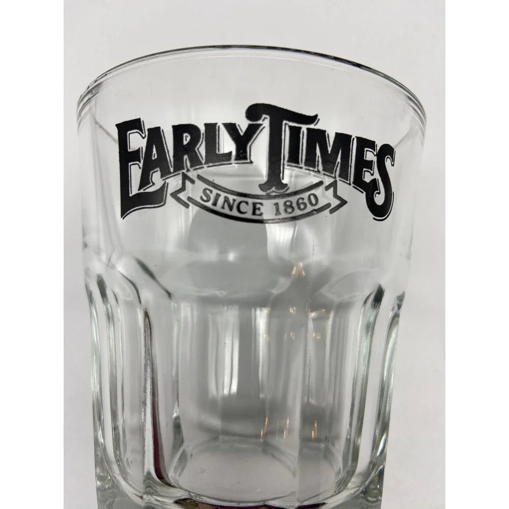 Early Times Since 1860 Whiskey Glasses‎ Set of 5 Tumblers Barware Collectible